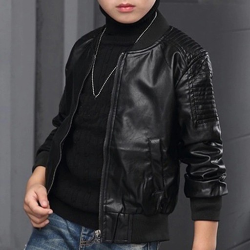 Jungen-Lederjacke L2055