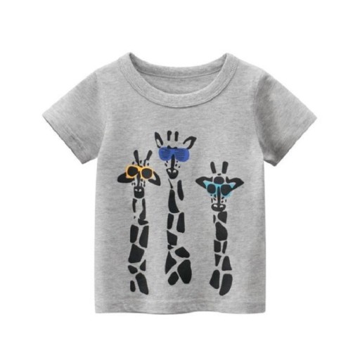 Jungen-T-Shirt mit Giraffenaufdruck B1385