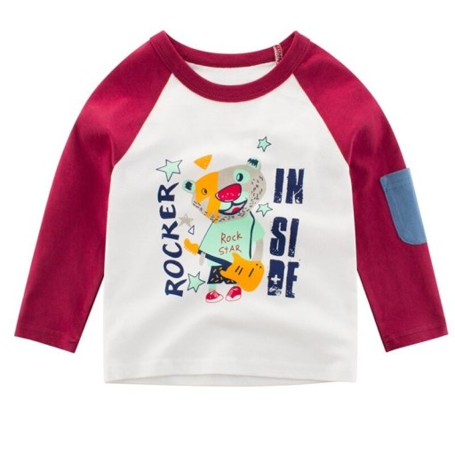 Jungen-T-Shirt mit langen Ärmeln B1522