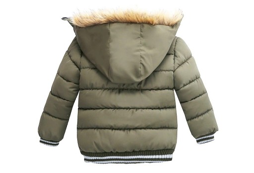 Jungen-Winterjacke mit Fell J2530