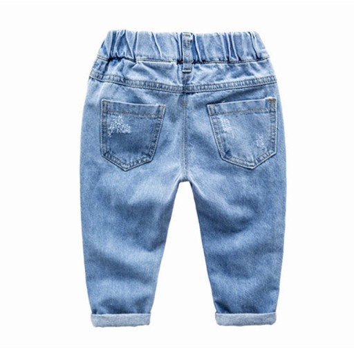 Jungenjeans mit Cartoon-Hund – Blau