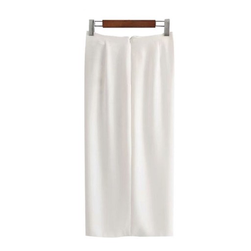 Jupe blanche pour femme avec nœud