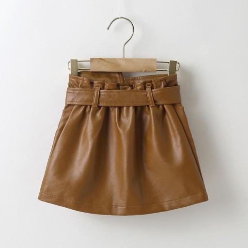 Jupe en cuir pour fille L1028