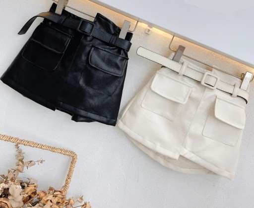 Jupe en cuir pour fille L1046