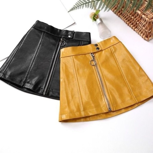 Jupe en cuir pour fille L1064