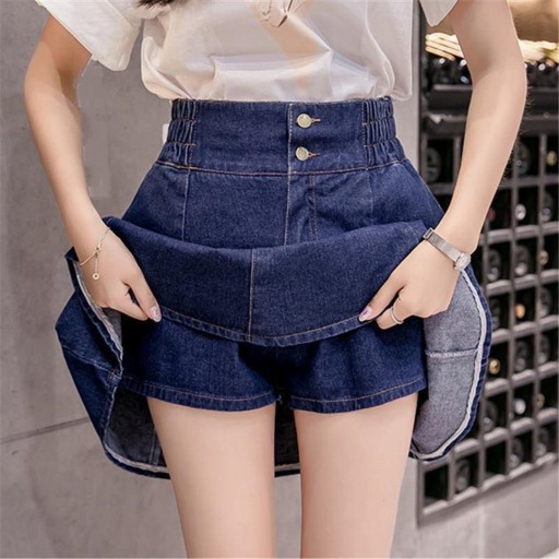 Jupe en jean pour femme à taille haute