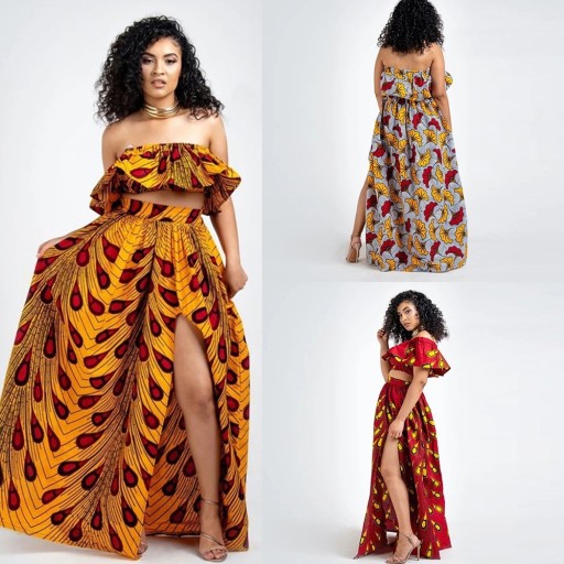 Jupe maxi femme à motifs