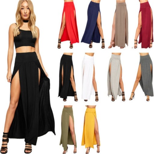 Jupe maxi femme avec de grandes fentes