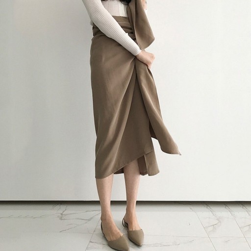 Jupe midi femme avec lien