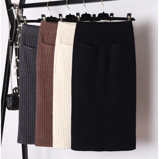 Jupe midi femme avec poches