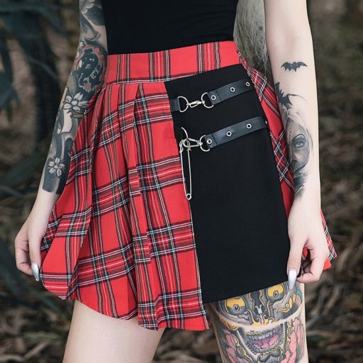Jupe mini combinée pour femmes A3177