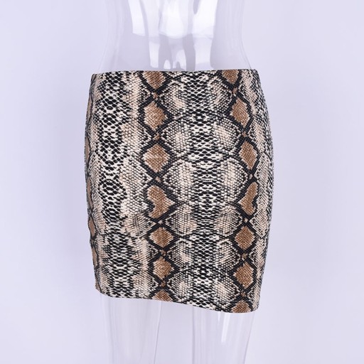 Jupe mini femme à motif serpent