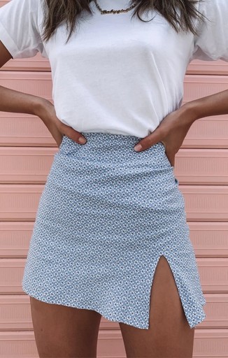 Jupe mini femme avec fente