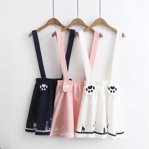Jupe salopette pour femmes avec motif de chat