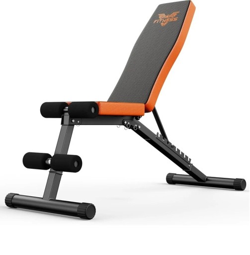 Justerbar styrketräningsbänk 134 × 111 × 38 cm max belastning 300 kg stålram fitnessbänk för hemmastyrketräning