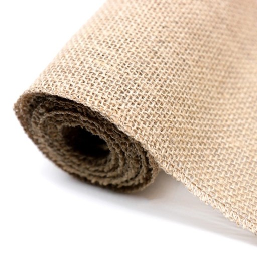 Jute løber til bord 30x300 cm Vintage naturlig sækstof rustik khaki dekoration bryllup landlig festlig bordstykke stol