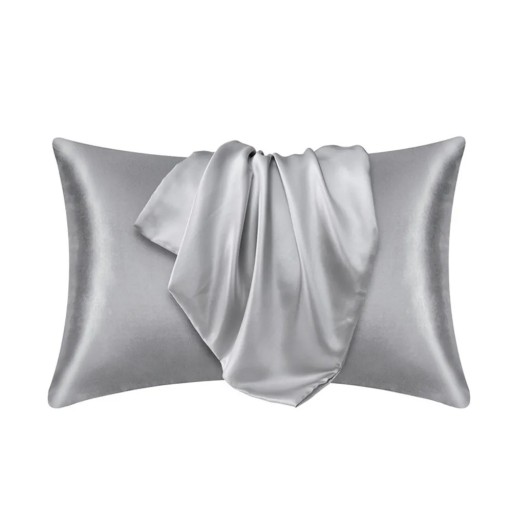 JuwenSilk Satin Pudebetræk Standard 50x66 cm Silkebetræk Farverigt Glat Polyester Satin Pudebetræk