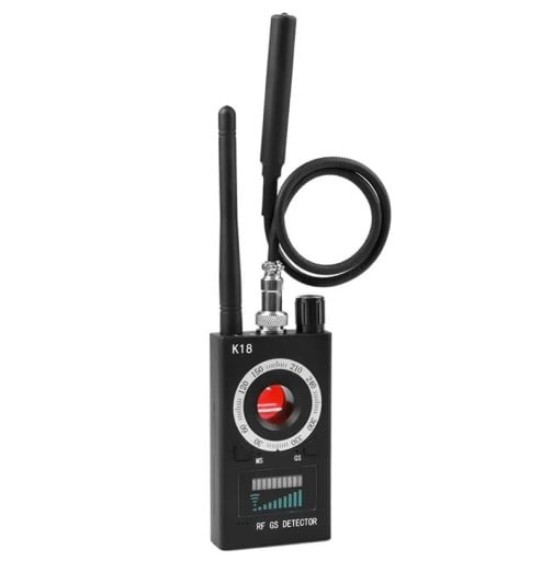 K18 Multifunctionele detector van verborgen camera's 9,14 x 4,78 cm Draadloze zoekmachine voor GPS-locators en afluisterapparatuur Draagbare veiligheidscanner ABS