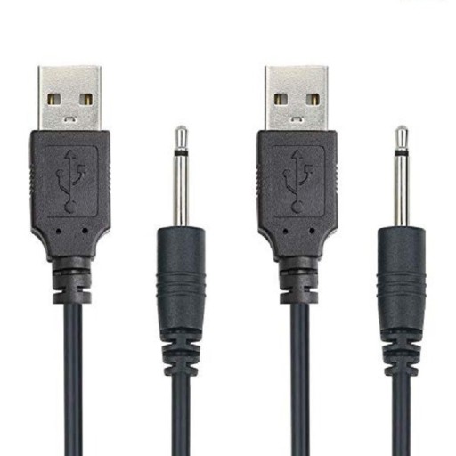 Kabel zasilający USB DC 2,5mm 2 szt. K1053