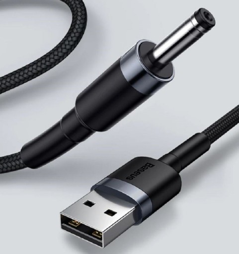 Kabel zasilający USB DC 3,5 mm 1 m