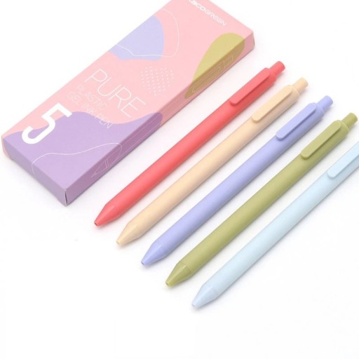 Kaco intrekbare gelpen, lengte 0,5 mm, 149 mm, vintage pastelkleuren, Morandi-editie, fijn schrijfgerei, school- en kantoorbenodigdheden