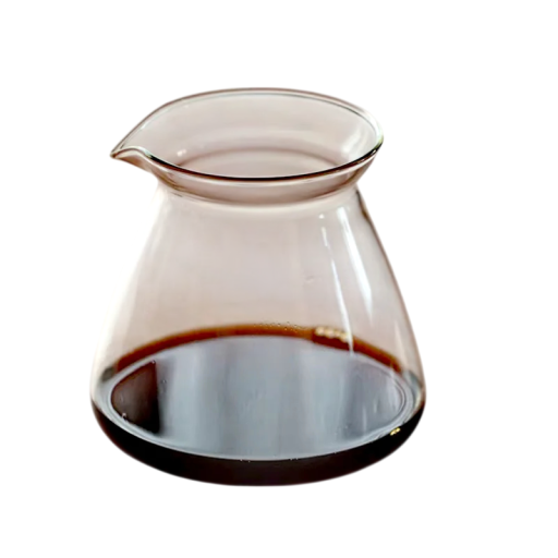Kaffekanna 500 ml borosilikatglas värmebeständig genomskinlig pour over behållare för att göra filterkaffe