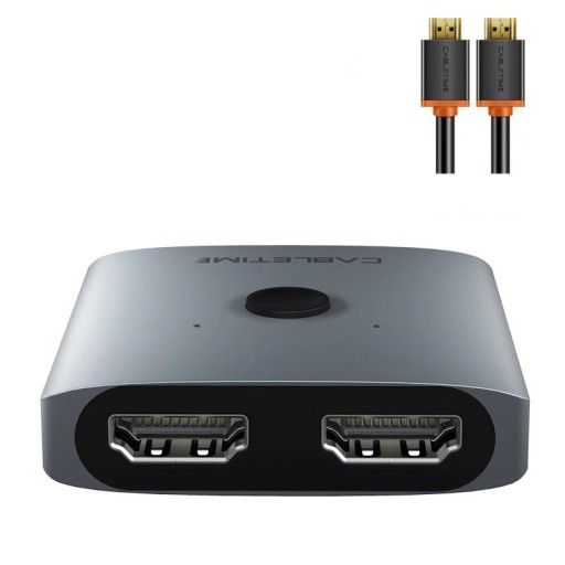 Kaksisuuntainen HDMI-kytkin 2:1 / 1:2 HDMI-kaapelilla
