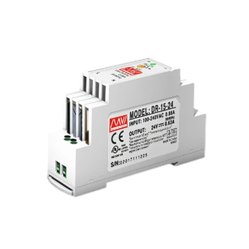 Kapcsolt tápegység DIN sínre AC 110-240V DC 5V 15W 0,88A Túlfeszültség, túlterhelés és rövidzárlat elleni védelem Kompakt tápegység 2,5x9,3x5,6 cm