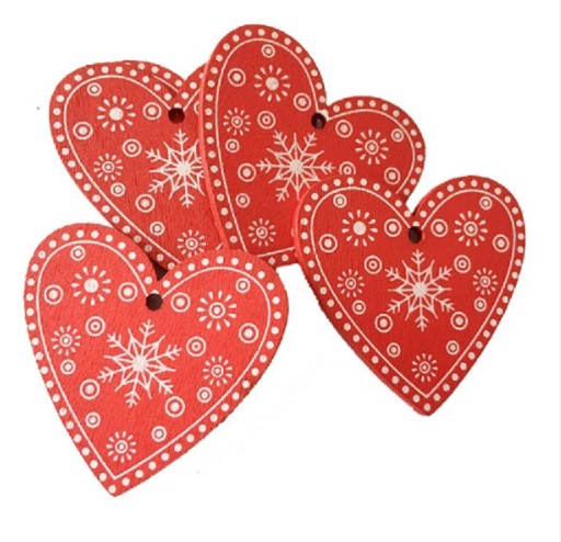 Karácsonyi dekoráció szív alakú J3471