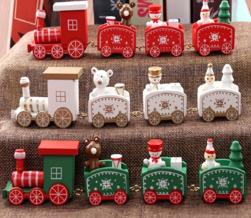 Karácsonyi játék vonat dekoráció