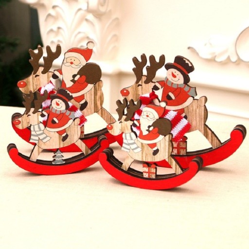 Karácsonyi ringató rénszarvas dekoráció