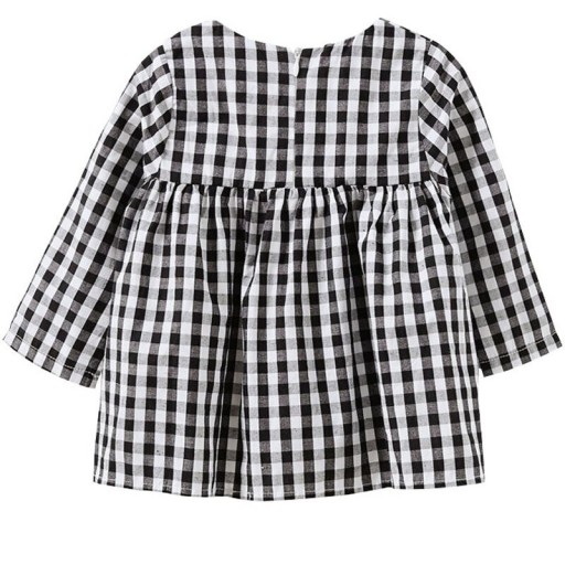 Kariertes Mädchenkleid N126