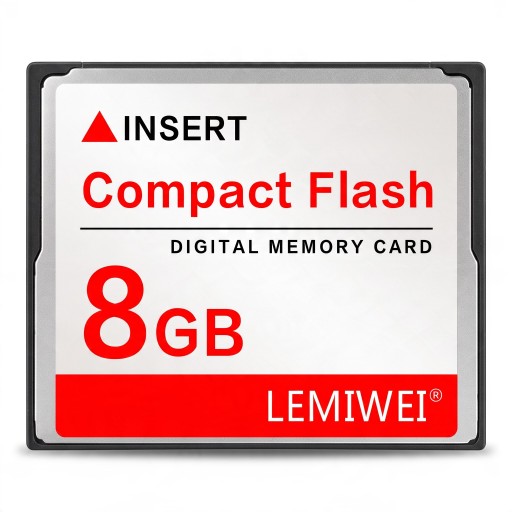 Κάρτα μνήμης CF Compact Flash LEMIWEI 8 GB Ψηφιακή Κάρτα Μνήμης Λευκή και Κόκκινη Για ψηφιακή φωτογραφική μηχανή και αναγνώστη καρτών CF
