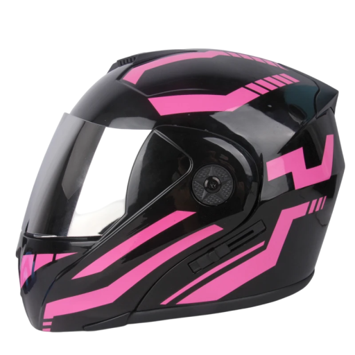 Kask motocyklowy typu flip-up z podwójnym wizjerem Skorupa ABS Srebrna zewnętrzna pleksi Wentylacja Ochrona oczu Bezpieczna jazda motocyklem