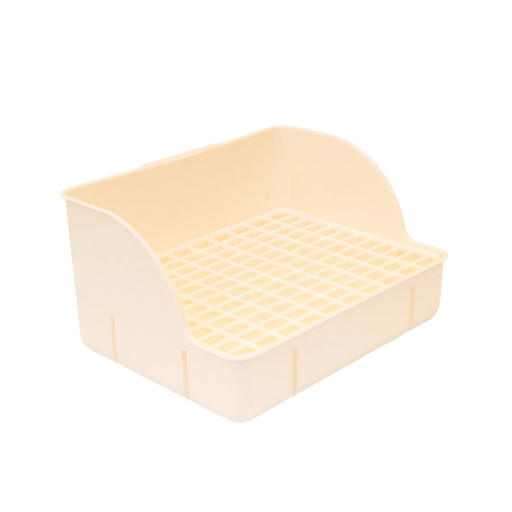 Kat toilet met rooster voor katten en kleine dieren 29 x 22 x 15,5 cm plastic hygiënische kooi toilet voor thuis