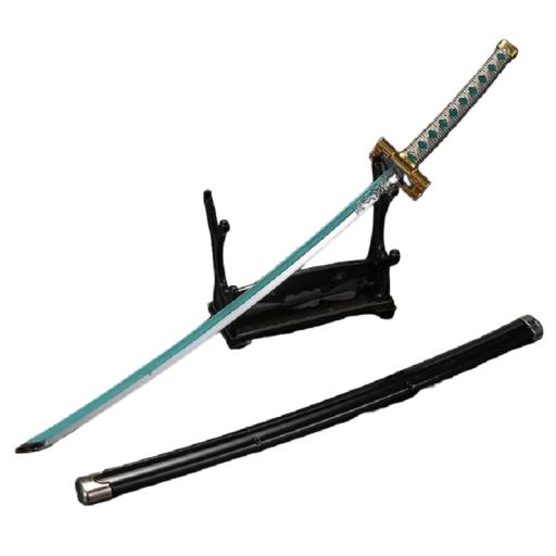 Katana met schede Muichiro Tokito Replica van anime katana 25 cm Huisdecoratie