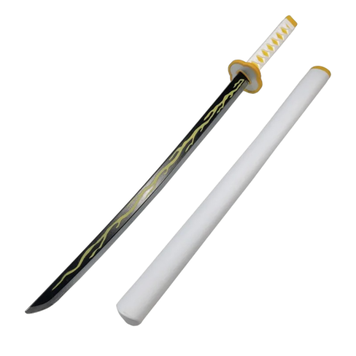 Katana mit Scheide Nachbildung Zenitsu Agatsuma 80 cm