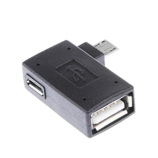 Kątowy adapter USB do Micro USB
