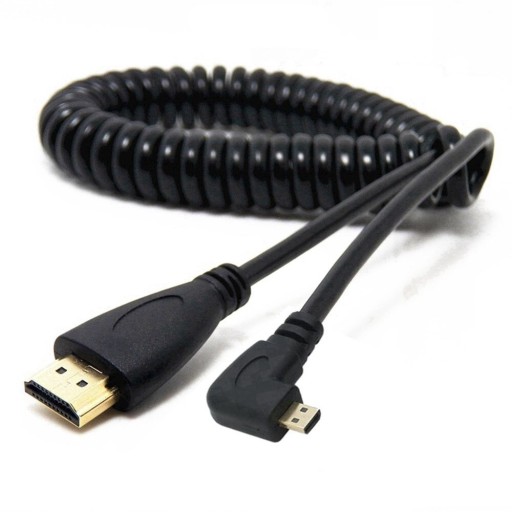 Kątowy elastyczny kabel Micro HDMI / HDMI 1,5 m