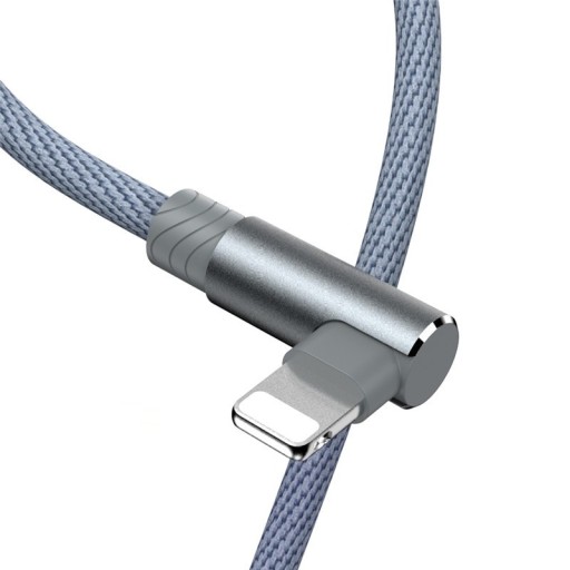 Kątowy kabel do transmisji danych Apple Lightning na USB