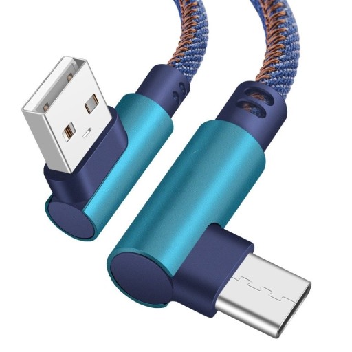 Kątowy kabel USB-C / USB do transmisji danych
