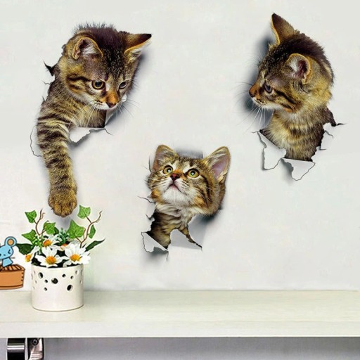 Katt klistermärke