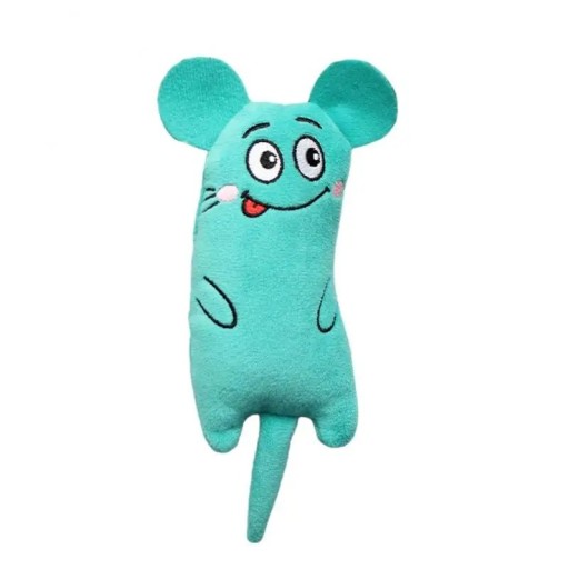 Kattenkruidkussen Muisvormig kattenspeelkussen 16 x 5,5 cm Leuk kattenspeeltje Pluche bijtspeeltje Kauwkussen voor katten
