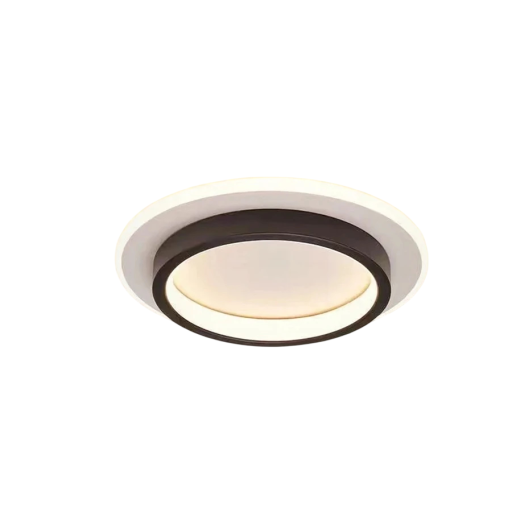 Kattovalaisin LED pyöreä halkaisija 20 x korkeus 5 cm, metalli ja akryyli, sisäänrakennettu LED lämmin valkoinen valo käytävään ja portaikkoon