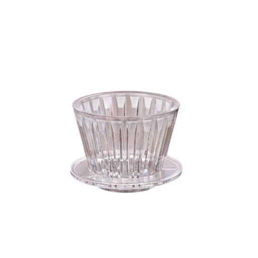 Kávový překapávač akrylový pro 1–2 šálky průhledný manuální drip filtr na kávu pro domácí přípravu pour over