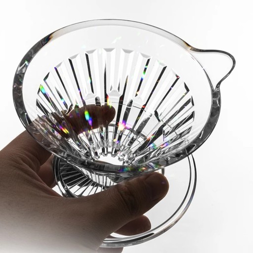 Kávový překapávač na 1 šálek plast transparentní ruční příprava kávy pour over filtr pro domácí použití