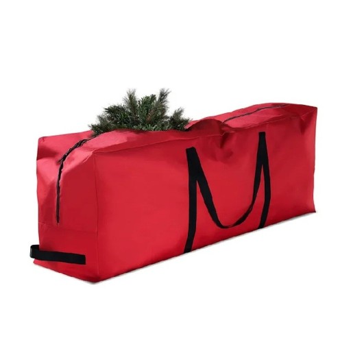 Käytävä joulukoristeiden ja seppeleiden säilytyslaukku 122x51x38 cm Oxford-kangas 210D vetoketjullinen säilytyspussi
