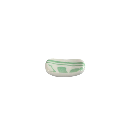 Keraaminen syömäpuikkoteline, japanilainen syömäpuikkojen lepuuttaja, keramiikkakuosisella pinnalla, keittiöväline sushi- ja aasialaista ruokailua varten 5 x 3 cm