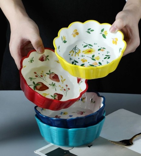 Keramisk blomsterskål