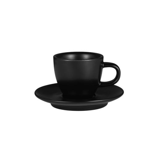 Keramisk espresso krus med underkop 80 ml lille kaffekrus til hjemme- og kontorbrug